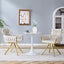 LLappuil Dining Chair Set of 2, 2 Piece Upholstered Accent Chairs for Dining Room, Living Room Beige