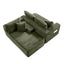 LLappuil 106" Sectional Sofa, Modular Sectional Couch with Left Chaise, Deep Seat Corduroy Cloud Sofa for Living Room