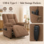 LLappuil Recliner Chair, Power Zero Gravity Chenille Reclining Sofa Chair, Electric Adjustable 90‑160° Recliner Reading Chair for Living Room