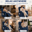 LLappuil Recliner Chair, 360° Swivel Reclining Chair, Manual Nursery Glider Rocker Recliner Chair for Living Room, Corduroy Beige
