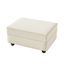 LLappuil Ottoman Square Footrest for Modular Sectional Sofa, Velvet Foot Stool for Living Room Beige