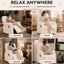 LLappuil Recliner Chair, 360° Swivel Reclining Chair, Manual Nursery Glider Rocker Recliner Chair for Living Room, Corduroy Beige