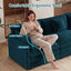 LLappuil 71" Loveseat Sofa, Modular Sectional Couch with Movable Ottoman, Chenille Cloud Sofa Couch for Living Room
