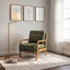 LLappuil Accent Chair, Mid-Century Modern Reading Single Sofa Chair for Living Room, Foil Fabric
