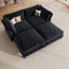LLappuil Modular Sectional Sofa, Modular Sectional Sofa Convertible Sleeper Sofa Bed, Oversized Deep Seat Chenille Sofa for Living Room