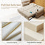 LLappuil 77" Pull Out Sofa Bed Queen Size, Loveseat Sofa Convertible Sofa Bed with USB Port Cupholders, Chenille Sofa Couch for Living Room Beige