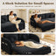 LLappuil Pull Out Sofa Bed Full Size, Loveseat Sofa Covertible Sofa Bed, Chenille Sofa Couch with USB Port, Side Pocket for Living Room Black