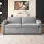 LLappuil 73" Loveseat Sofa, Pull Out Sofa Bed Full Size with 3" Mattress, Corduroy Sofa Couch with USB Ports, Cup Holders, Phone Holder Convertible Sofa Bed for Living Room Gray