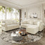LLappuil Modular Sectional Sofa, 5 Seat Velvet Sofa with Ottoman for Living Room Beige