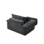 LLappuil 50" Accent Chair with Ottoman, Oversized Living Room Chair, Corduroy Deep Seat Reading Single Sofa Chair, No Need Assemble