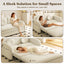 LLappuil Pull Out Sofa Bed Queen Size, Loveseat Sofa Covertible Sofa Bed, Chenille Sofa Couch with USB Port, Side Pocket for Living Room