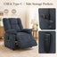 LLappuil Recliner Chair, Power Zero Gravity Chenille Reclining Sofa Chair, Electric Adjustable 90‑160° Recliner Reading Chair for Living Room