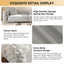 LLappuil Pull Out Sofa Bed King Size, 98" Tufted 3 Seat Sofa Convertible Sleeper Sofa Bed, Oversized 28" Deep Seat Velvet Sofa Couch for Living Room Light Gray