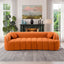 LLappuil 98" Cloud Couch, Oversized Boneless Compressed Sofa, Corduroy 3 Seater Sofa Couch with Bubble Channel Tufted for Living Room, No Assembly Required