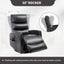 LLappuil Recliner Chair, 360° Swivel Massage Recliner Chair with Heat, Nursery Glider Rocker Faux Leather Recliner Chair for Living Room Beige