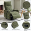 LLappuil Recliner Chair, 360° Swivel Massage Recliner Chair with Heat, Nursery Glider Rocker Recliner Chair for Living Room, Bedroom, Chenille Green