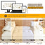 LLappuil Sectional Sofa, U Shaped Sectional Couch with Pull Out Sofa Bed, Chenille Convertible Sleeper Sofa Bed with Chaise, Removable Armrests, USB Ports Beige