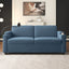 LLappuil 73" Loveseat Sofa, Pull Out Sofa Bed Full Size with 3" Mattress, Corduroy Sofa Couch with USB Ports, Cup Holders, Phone Holder Convertible Sofa Bed for Living Room Blue