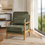 LLappuil Accent Chair, Mid-Century Modern Reading Single Sofa Chair for Living Room, Foil Fabric
