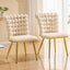 LLappuil Dining Chair Set of 2, 2 Piece Upholstered Accent Chairs for Dining Room, Living Room Beige