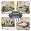LLappuil 80" Corduroy Sofa, Pull Out Sofa Bed King Size, Loveseat Sofa Convertible Sofa Bed for Living Room