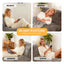 LLappuil Bean Bag Chair, Lounge Chaise Indoor Convertible Sofa Bed, Floor Lazy Sofa Chair for Adult with Memory Foam for Living Room, Bedroom Light Gray