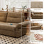 LLappuil Pull Out Sofa Bed Queen Size, Loveseat Sofa Convertible Sleeper Sofa Bed, Velvet Sofa Couch with Adjustbale Armrest, USB Charging Port for Living Room Camel