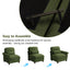 LLappuil 126" Sectional Sofa, U Shaped Modular Sectional Couch with Double Movable Ottoman, Cloud Chenille Sofa Couch for Living Room