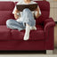 LLappuil 82" Velvet Sofa, 3 Seater Sofa Couch for Living Room Red