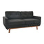 LLappuil 65" Loveseat Sofa, Love Seat Small Sofa Couch for Living Room, Bedroom, Compact Space, Polyester Dark Gray