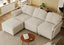 LLappuil Oversized Modular Sectional Sofa L Shaped Couch with Storage, Corner Cloud Sofa with Reversible Chaise, 113.5 in Width, 7 Seat Sofa, Linen, Beige