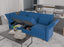 LLappuil Modular Sectional Sofa with Storage, 3 Seater 88.6" L Shaped Couch, High Back Velvet Sof, Blue