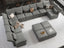 LLappuil Extra Large Modular Sectional 14 Seater U Shaped Sofa with Storage, Faux Leather Waterproof Sectional Couch for Living Room, Grey