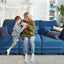 LLappuil Velvet Modular Sectional Sofa L Shaped Corner Couch with Storage Chaise, 127.8" 7-Seater Oversized Sofa with Ottoman, High Back Recliner Sleeper Couches, Anti-Scratch Blue