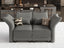 LLappuil Faux Leather Modular Sectional Loveseat Sofa with Storage, 63" Love Seat 2 Seater Couch Perfect for RV and Small Apartment Dark Grey