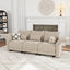 LLappuil Single Seat Sofa, Deep Seat Chenille Modular Sectional Sofa with Storage, One Seat Modular Couch for Apartment and Small Space, 37.4" Width, Khaki