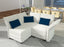 LLappuil Modular Sectional Sofa with Storage, 3 Seater 88.6" L Shaped Couch, High Back Velvet Sof, White