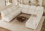 LLappuil Oversized Sectional Couch with Storage, Extra Large U Shaped Sofa Set with Reversible Chaise,113.5 Inch Width, 10 Seat Modular Sofa Sectional for Living Room, Beige, Teddy Velvet