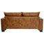 LLappuil 69" Loveseat Sofa, Upholstered Couch with 2 Throw Pillows for Living Room, Foil Fabric Brown