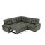 LLappuil 85" x 85" Sectional Sofa, L Shaped Sectional Couch with Pull Out Sofa Bed, Convertible Sofa Bed with Hidden Storage, Foli Fabric 5 Seat Sofa Couch for Living Room