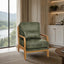 LLappuil Accent Chair, Mid-Century Modern Reading Single Sofa Chair for Living Room, Foil Fabric