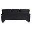 LLappuil 81" Mid-Century Modern Sofa, 3 Seat Sofa Cloud Couch for Living Room, Foil Fabric Black