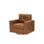 LLappuil 360° Swivel Accent Chair, Mid-century Living Room Chair, Single Sofa Reading Chair for Living Room, Nubby Woven Fabric