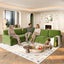 LLappuil Sectional Sofa, Sectioanl Couch with Pull Out Sofa Bed King Size, Chenille Sofa Conertible Sofa Bed for Living Room