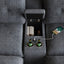 LLappuil 141" Sectional Sofa, Oversized Modular Sectional Couch with Power Electric Recliner, Cloud Sofa Couch with Center Console, USB Charging Ports, Small Tabletop for Living Room
