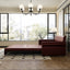 LLappuil King Size Pull Out Sofa Bed, Oversized Loveseat Sofa Convertible Sleeper Sofa Bed, Faux Leather Sofa Couch for Living Room Apartment Red