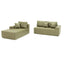 LLappuil 108" Sectional Sofa, Modular Sectional Couch with Right Chaise, Deep Seat Faux Leather Cloud Sofa for Living Room