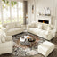 LLappuil Modular Sectional Sofa, 6 Seat Velvet Sofa with Ottoman for Living Room Beige