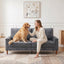 LLappuil 81" Chenille Sofa, Comfy Loveseat Sofa Couch , Mid-Century Upholstered Couch for Living Room