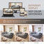LLappuil 80" Futon, 3 Seat Sofa Convertible Sofa Bed, Chenille Sofa Couch for Living Room Gray